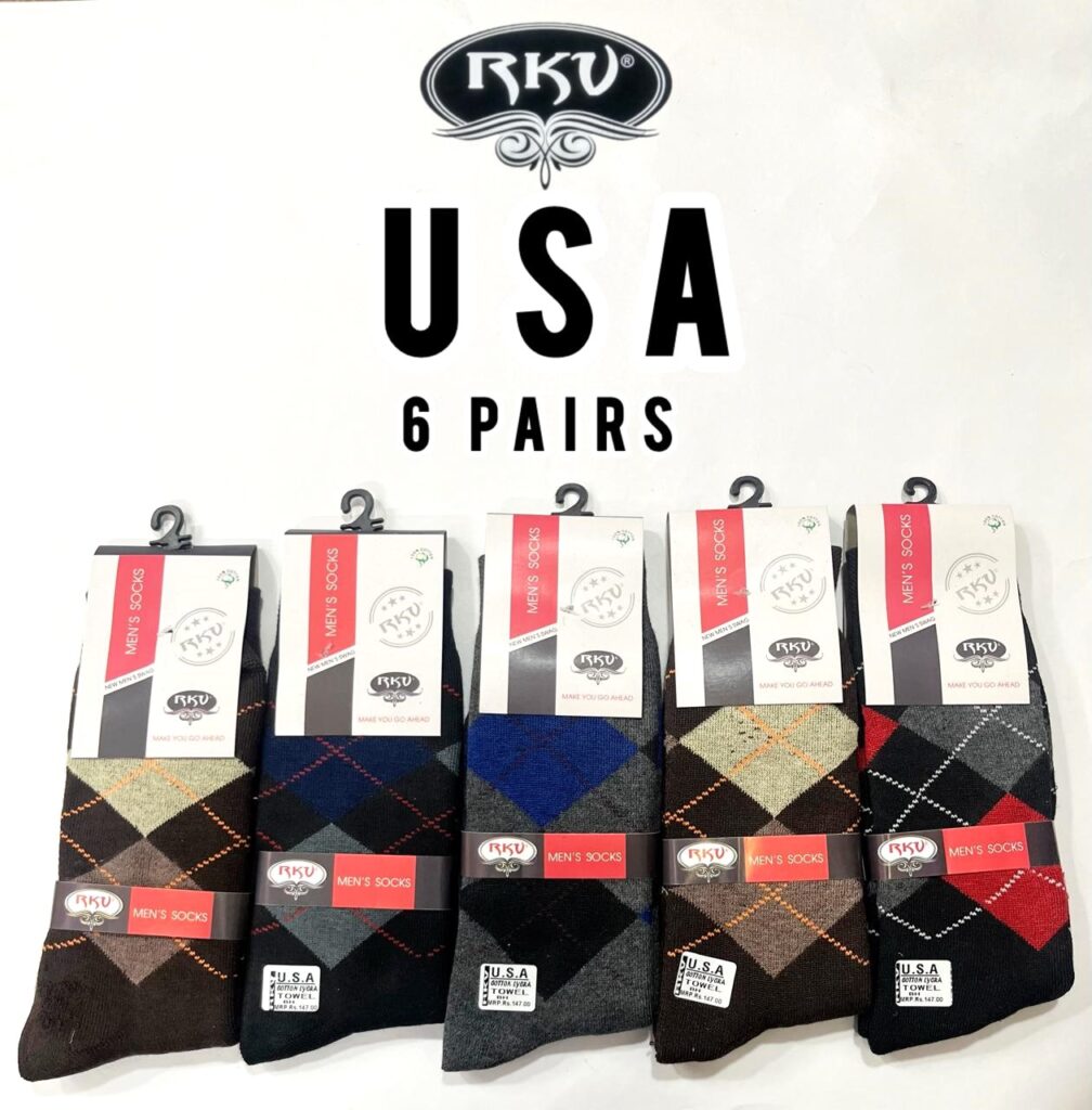 USA towel men formal socks RKV