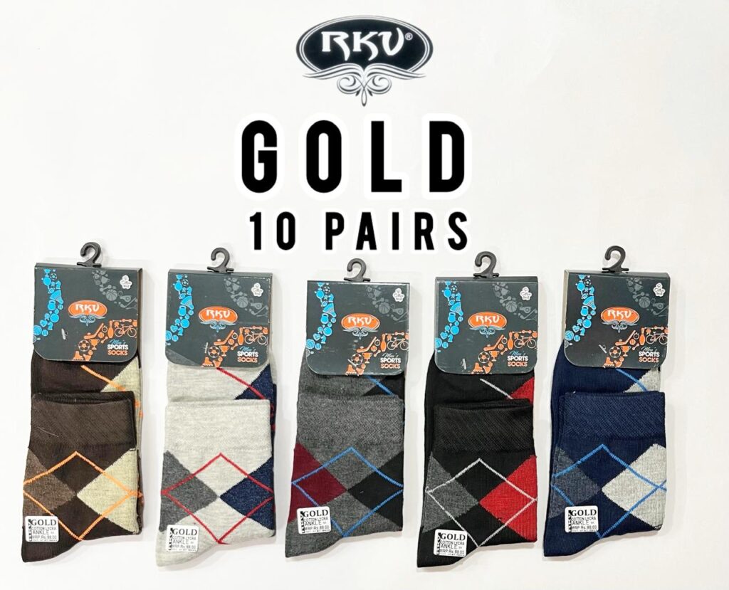 rkv sports socks gold ankle
